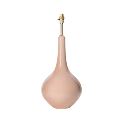 Pale Pink Teardrop Ceramic Lamp