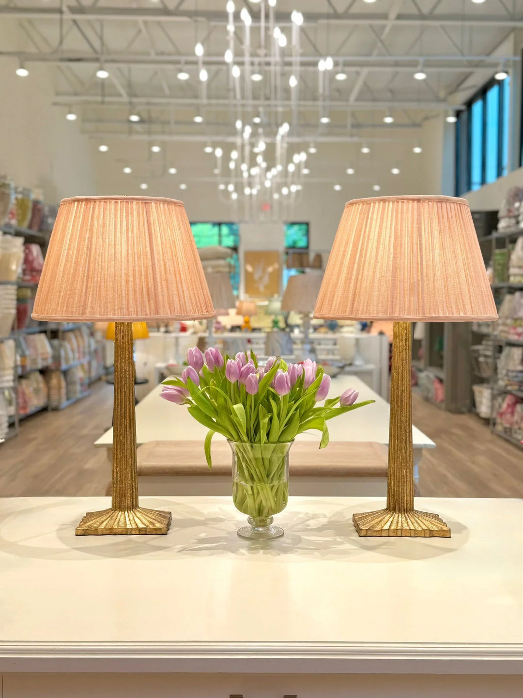 Fermoie Pink Moire Lampshade
