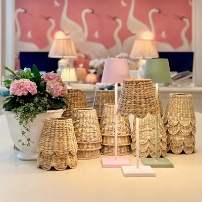 Poldina lamps and seagrass shades