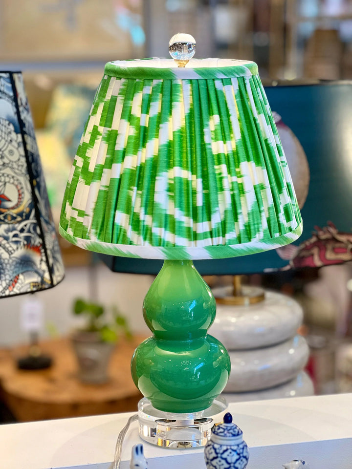 Mini Green Porcelain Double Gourd Lamp