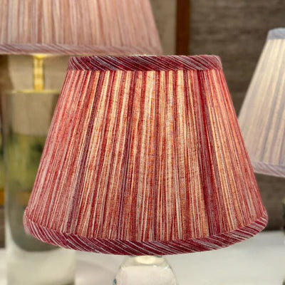 Fermoie red strie lampshade