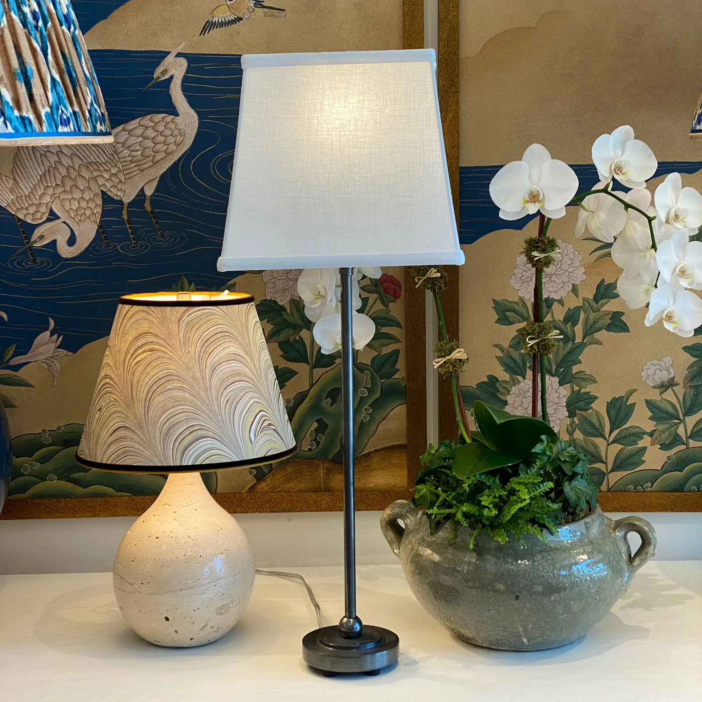 Retro Linen Rectangle Lampshade