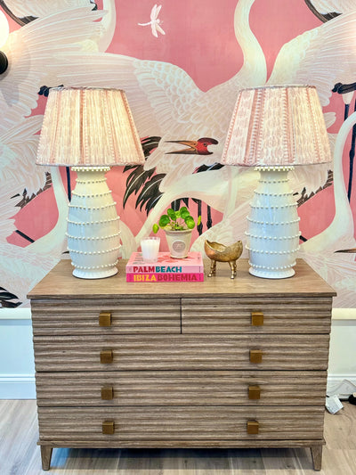 Rose Cumming Shalimar Lampshades and Spitzy Lamps