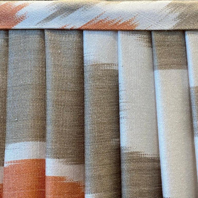 ikat lampshade close up