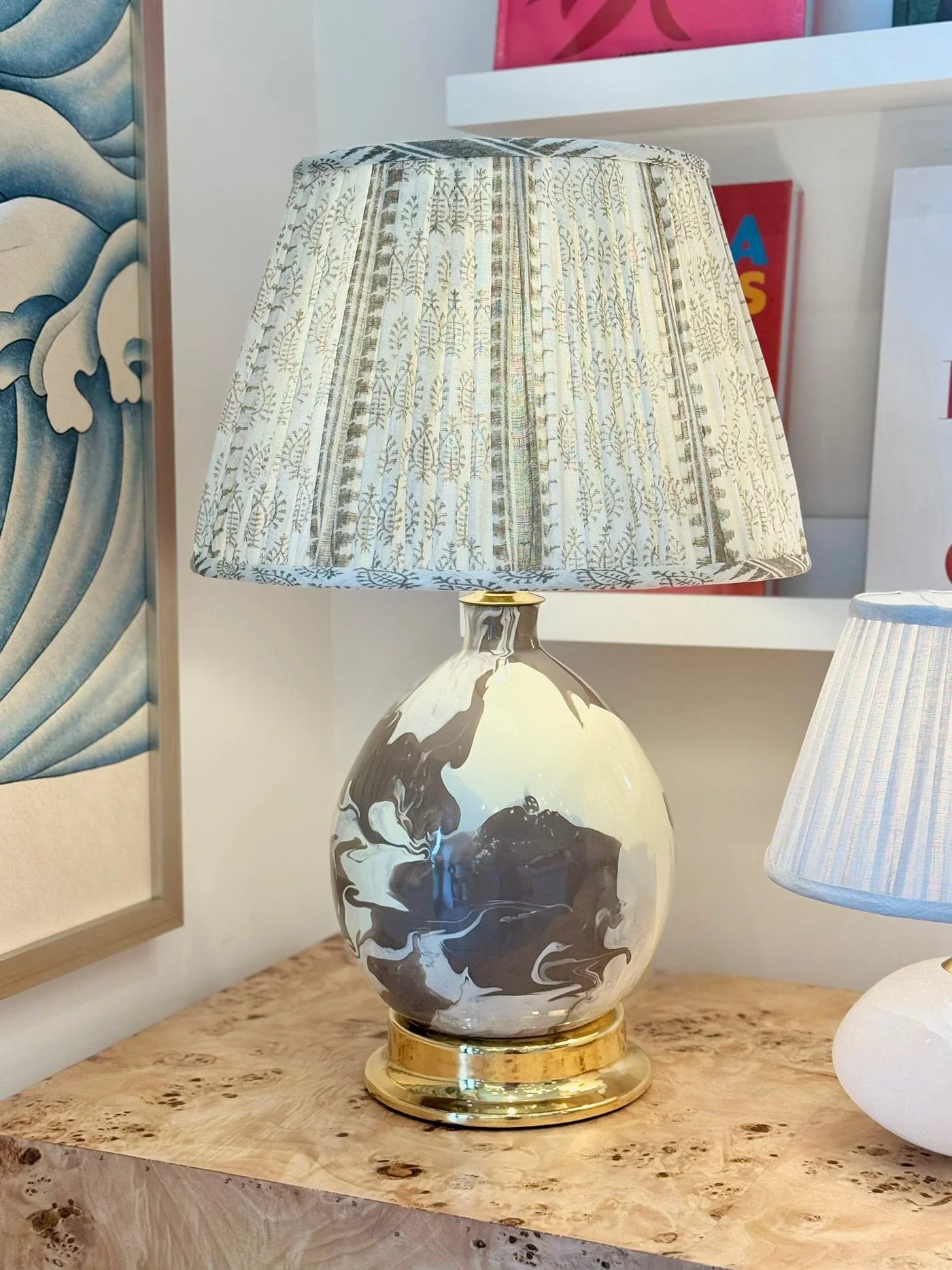 Shalimar Lampshade and Paul Schneider Lamp