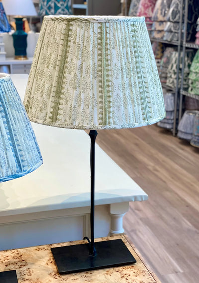 Aloe Shalimar on an aged iron dauphine table lamp