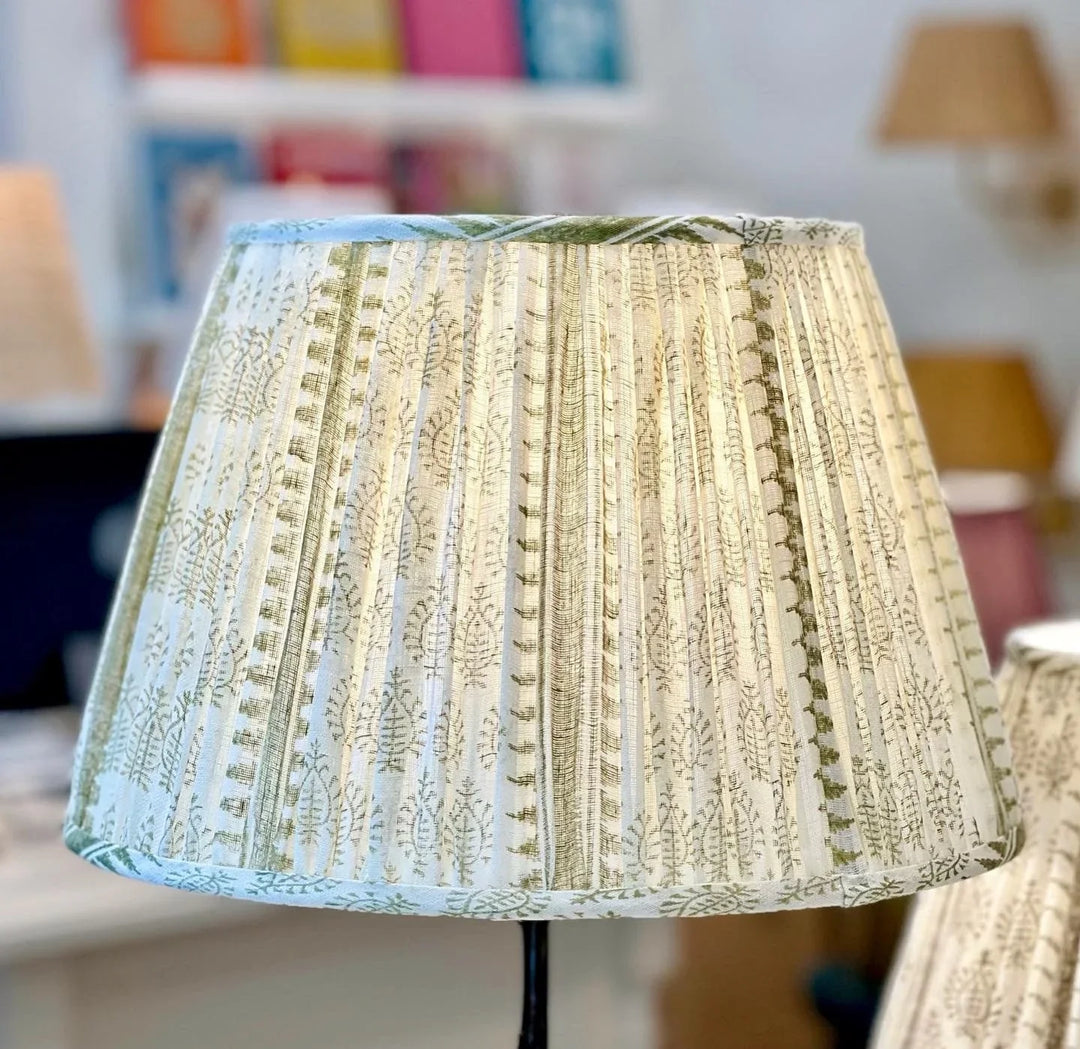 Rose Cumming - Shalimar Aloe Fabric Lampshade