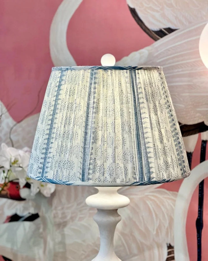 Rose Cumming - Shalimar Blue Bell Fabric Lampshade
