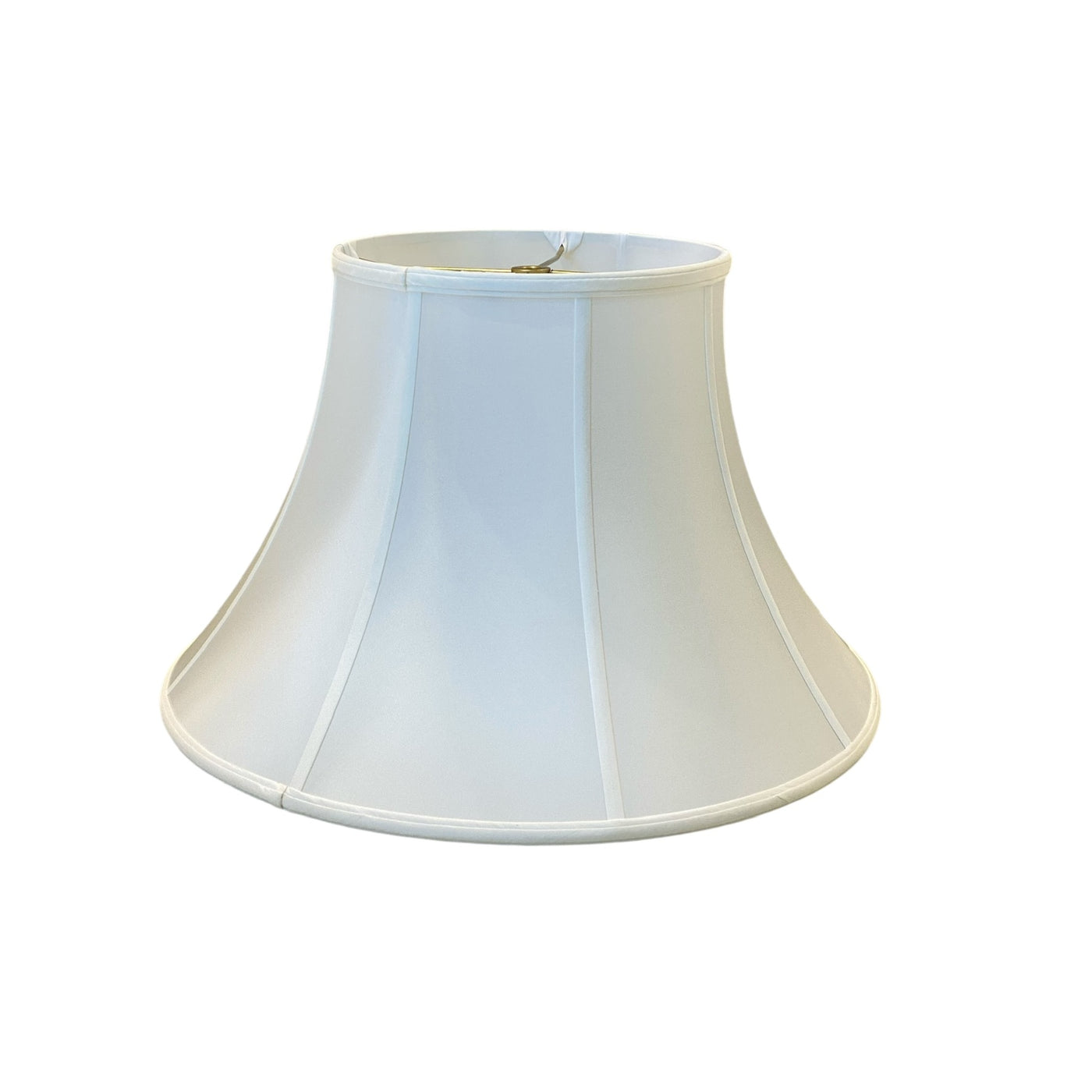 Silk shallow bell lampshade - egg