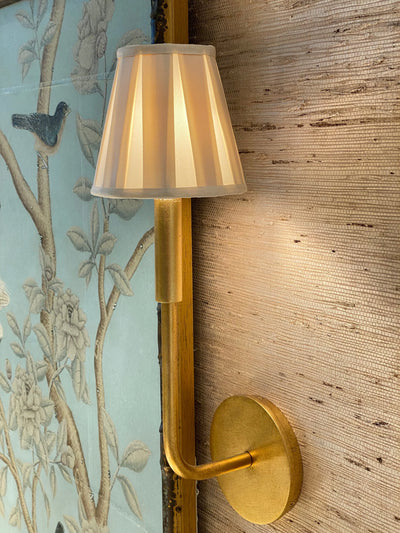 Silk box pleat chandelier/sconce shade