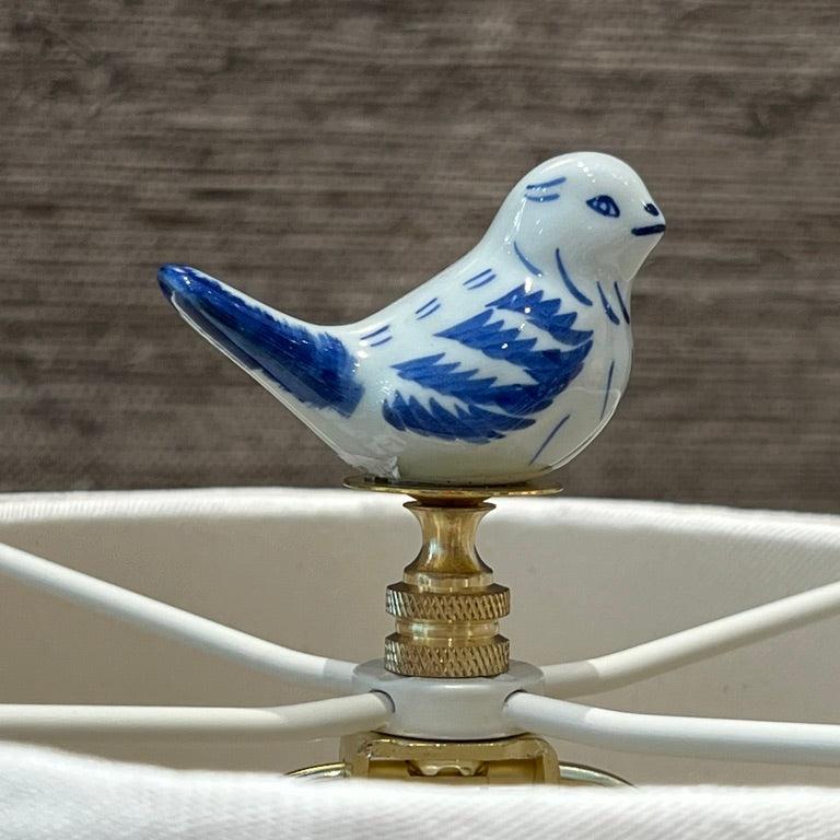 Song Bird Finial For Lamps Ceramic