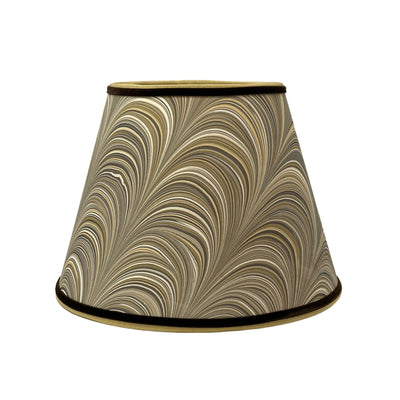 Sparrow - Olive Marbled Paper Lampshade