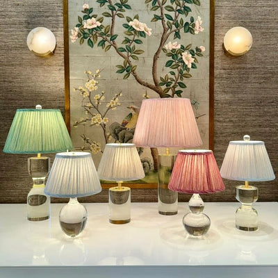 Fermoie stire lampshades on crystal lamps