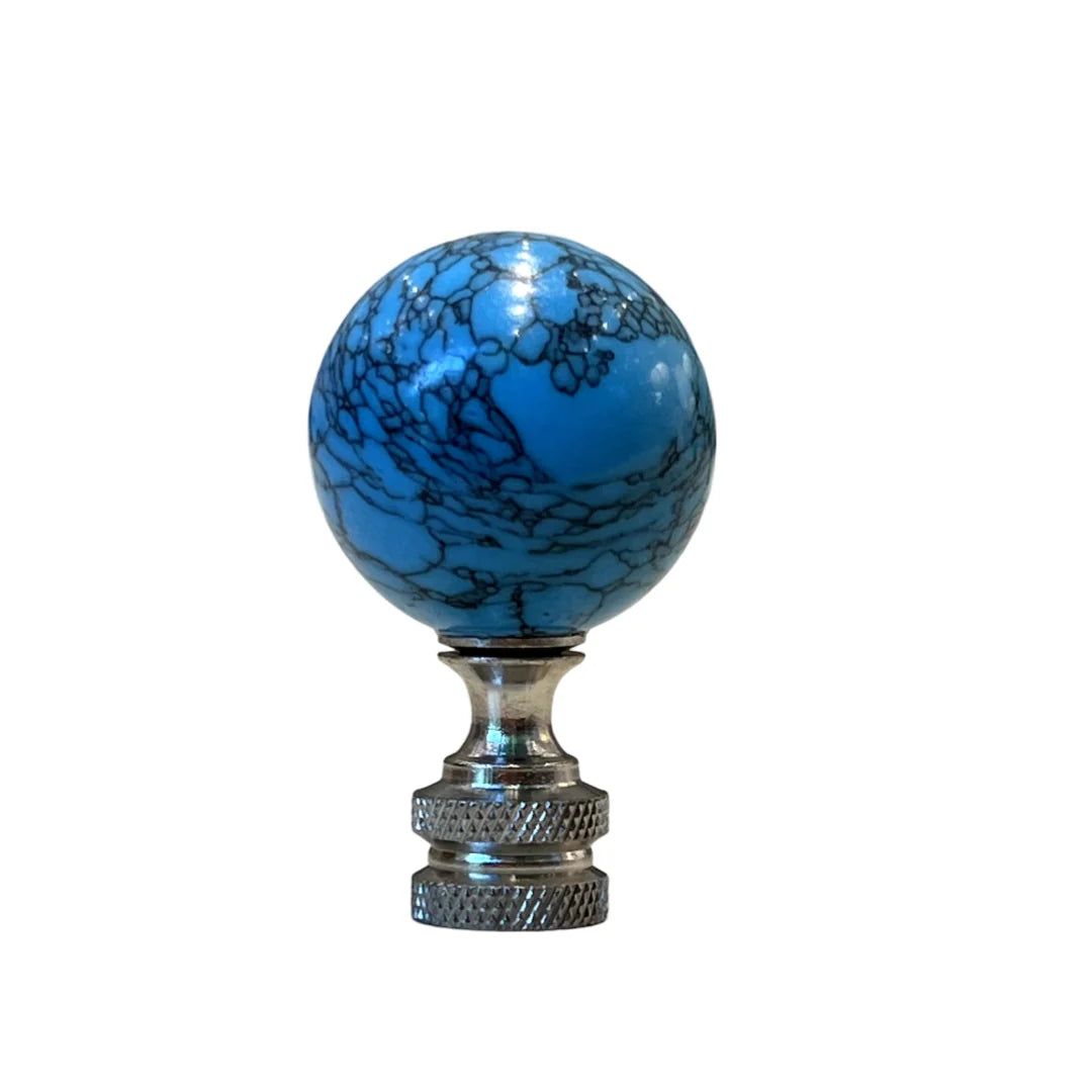 turquoise lamp finial