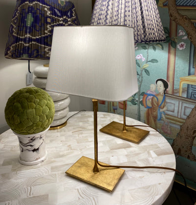 Slubless Antique Rolled Edge Tapered Rectangle Lampshade