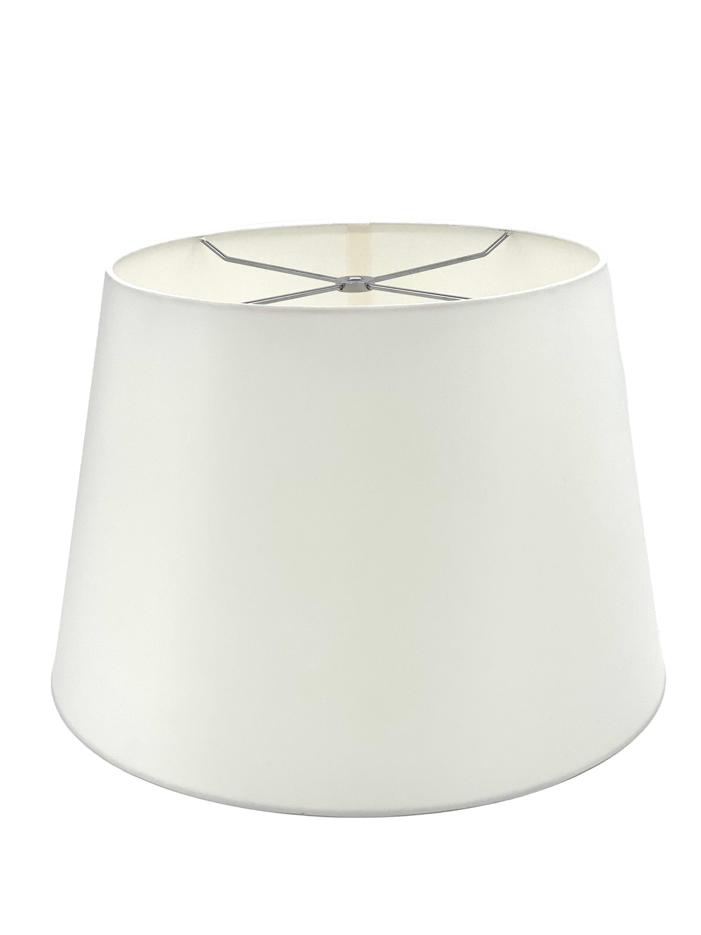 Silk British Drum Shade - White