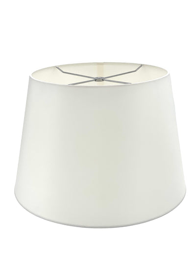 Silk British Drum Shade - White