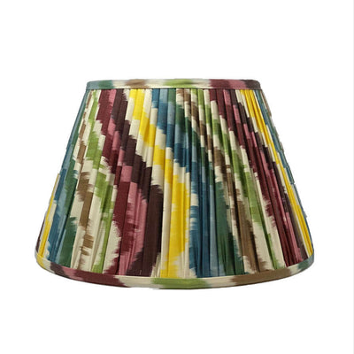 Ikat Lampshade yellow blue red