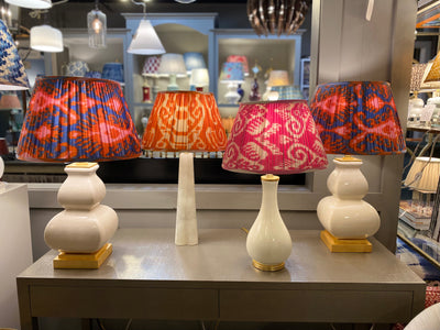 Ikat lampshades