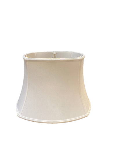Square Bell  White Silk Lampshade