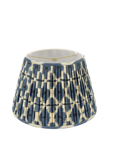 Blue and Black Ikat Lampshade