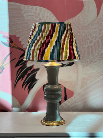 Ikat Lampshade on Christopher Spitzmiller Lamp