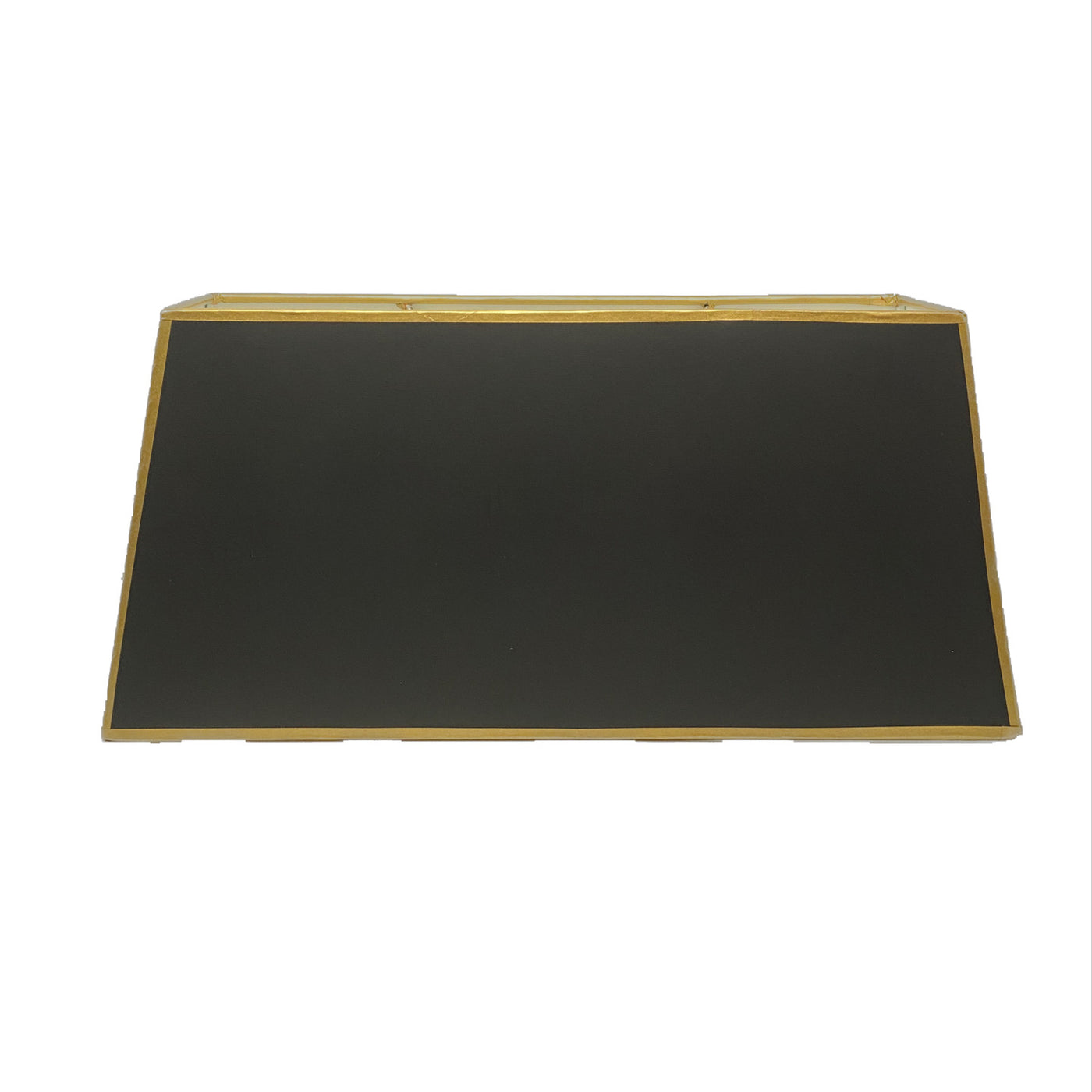 Shallow Rectangle - Black/Gold Lampshade
