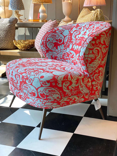 red fortuny chair
