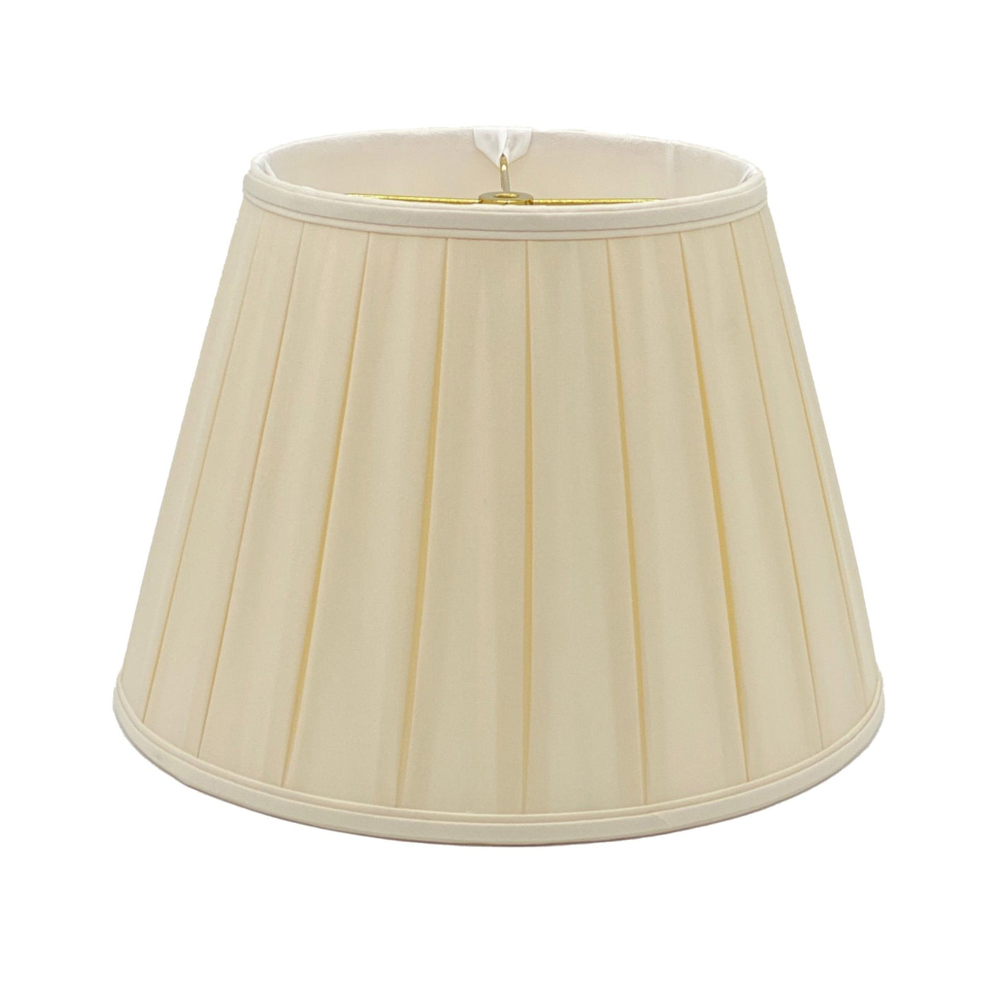 Ivory Silk Box Pleat Lampshade