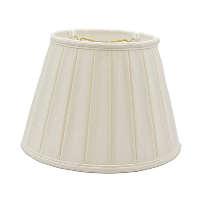 Linen English Empire Wide Box Pleat Lampshade - Bone