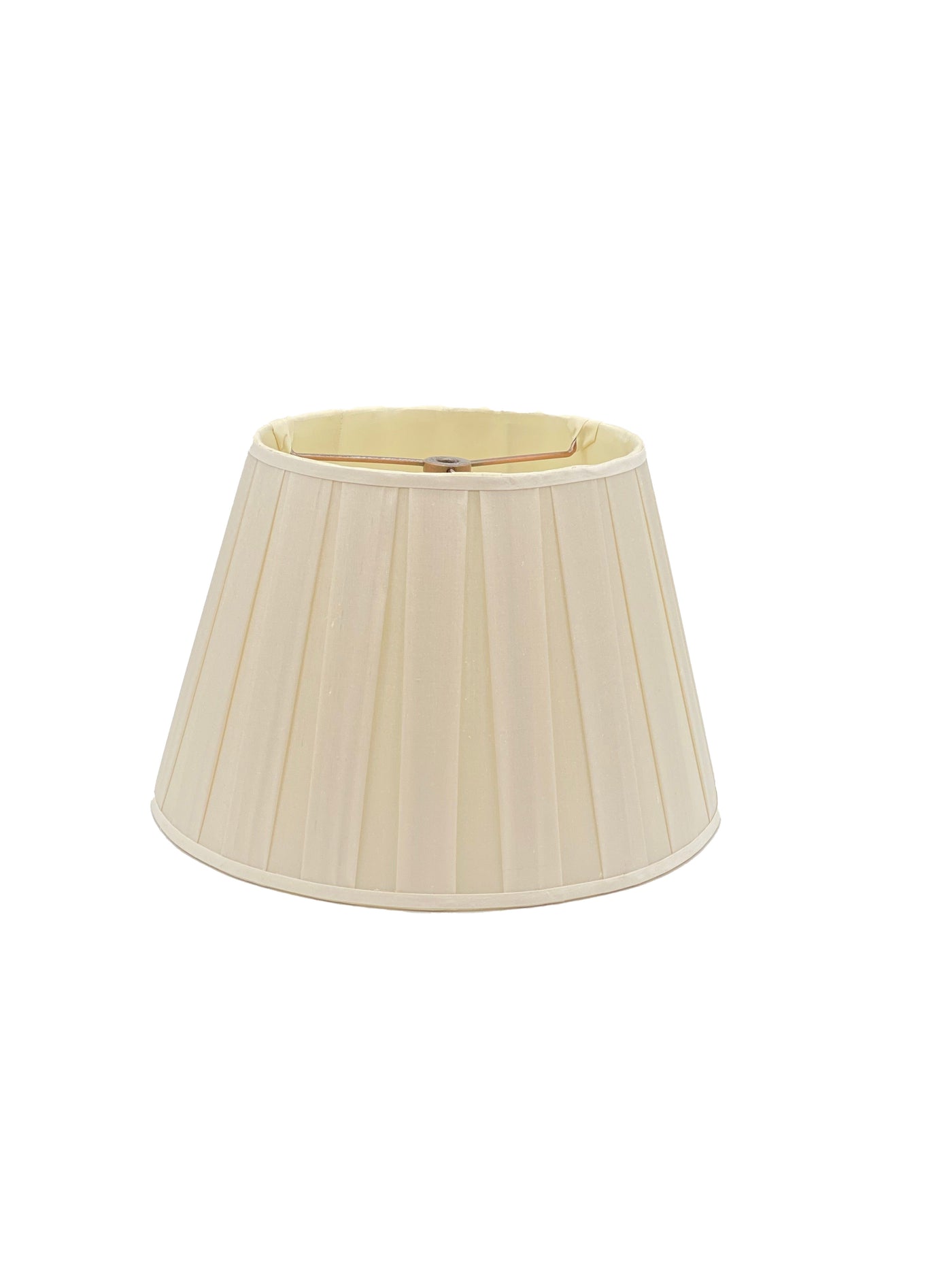 Silk Box Pleat Lampshade Ivory