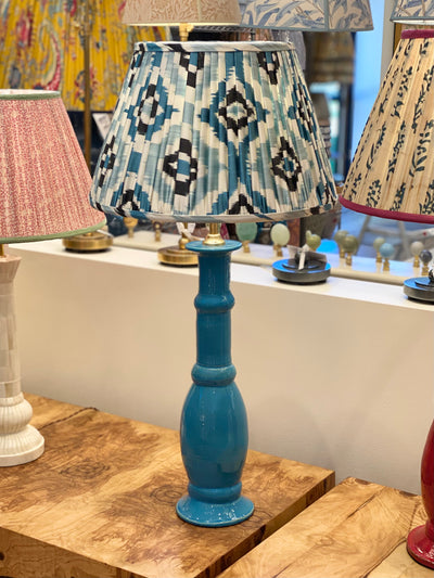 Ikat lampshade and Penny Morrison lamp