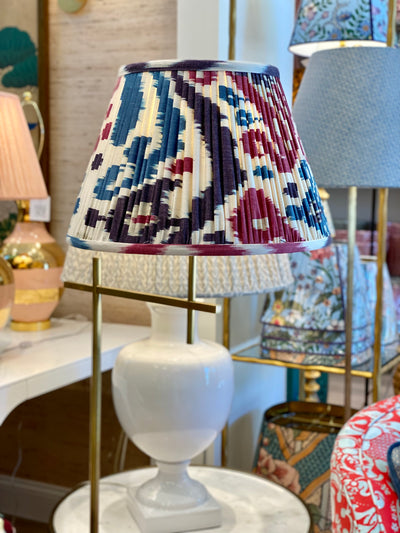 Colorful ikat lampshade