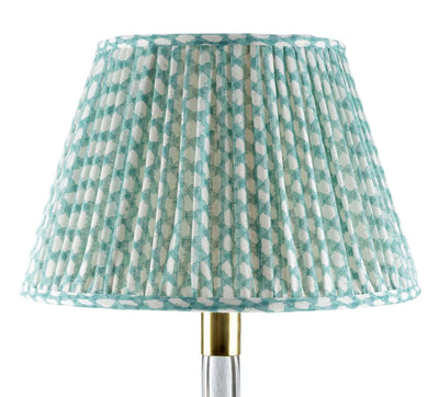 Fermoie Turquoise Wicker Lampshade