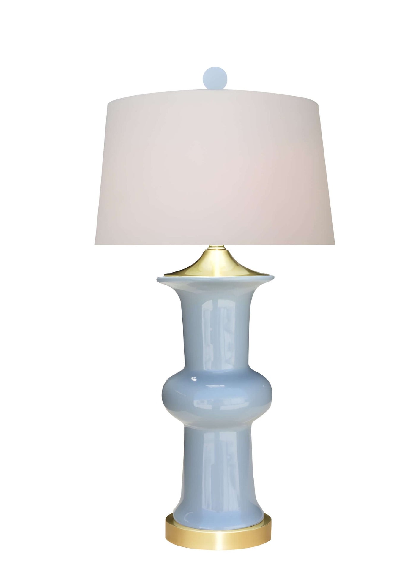 Light Blue Vase Lamp