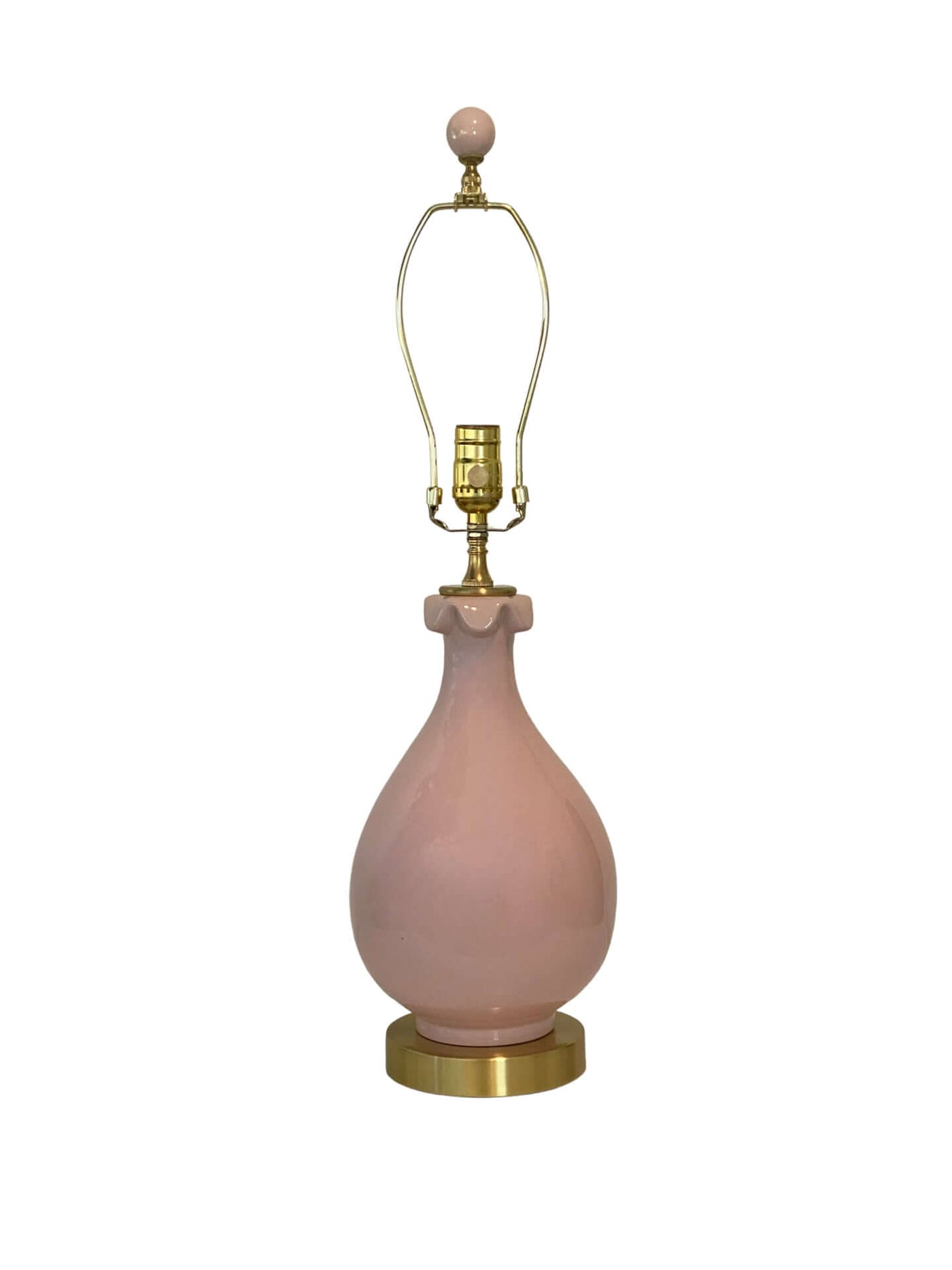 Pink Scallop Vase lamp