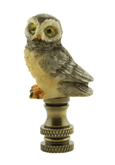 Grey Owl Finial