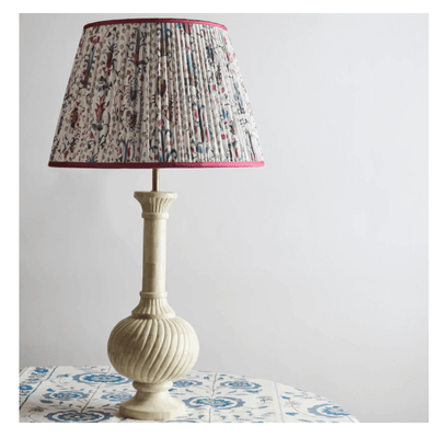 Penny Morrison Mughal Lampshade with Pink Trim