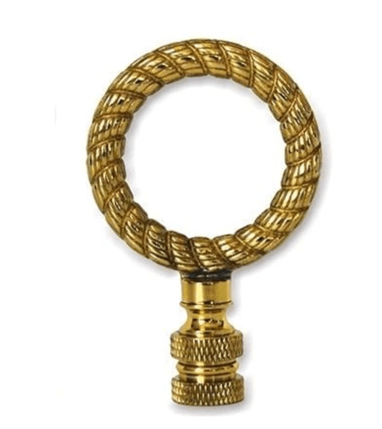 Brass Ring Finial