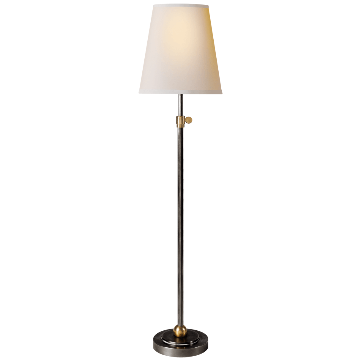 Bryant Table Lamp in Bronze and Hand Rubbed Antique Brass