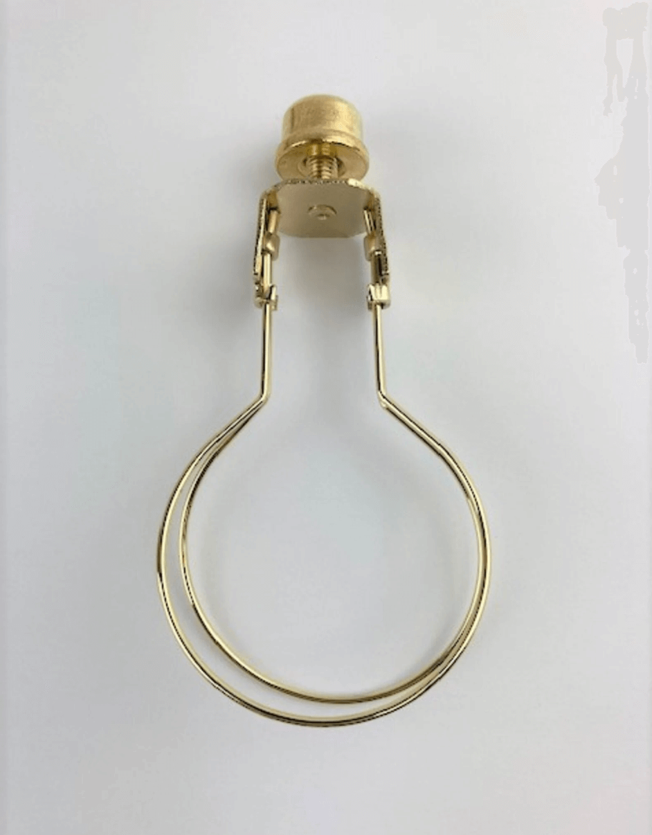 Brass Finish Washer to Round Clip on Adaptor (Tall Round Clip Adapter)