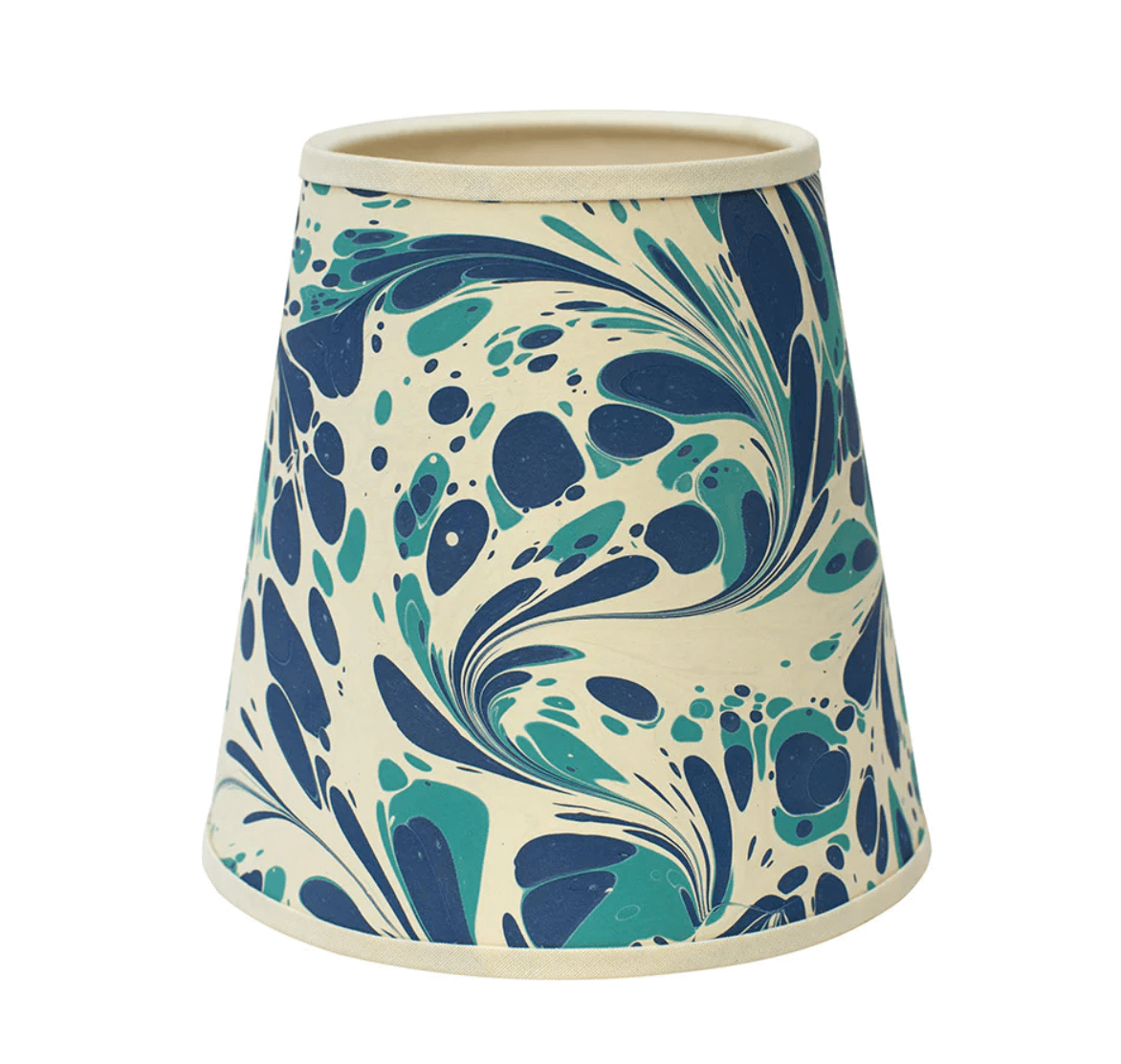 Blue and Green swirl lampshade