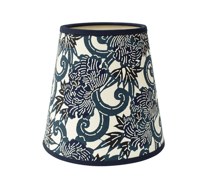 Blue Floral paper lampshade