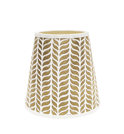Gold and Ivory Paper lampshade