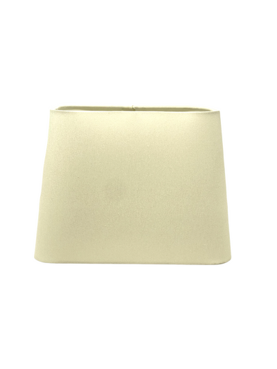 Ivory Silk Tapered Rectangle Lampshade