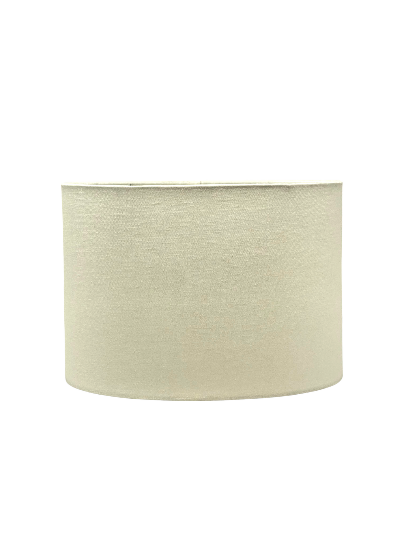 White Hardback Linen Oval Lampshade