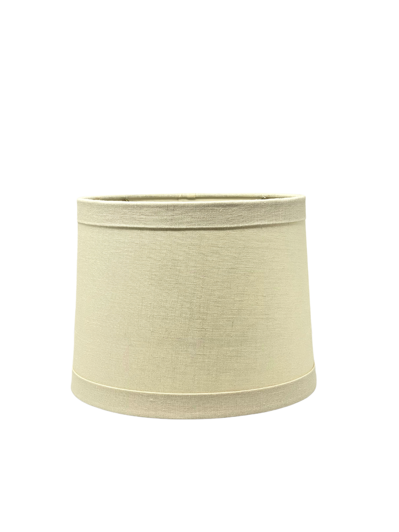 Linen Banded Drum Lampshade