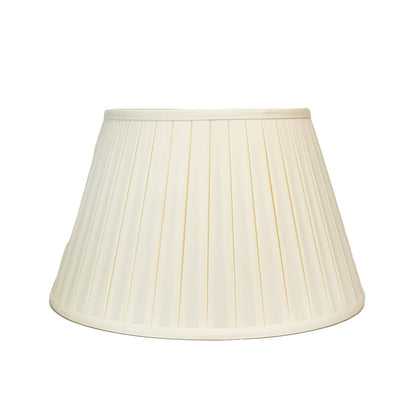 Ivory Silk Box Pleat Lampshade