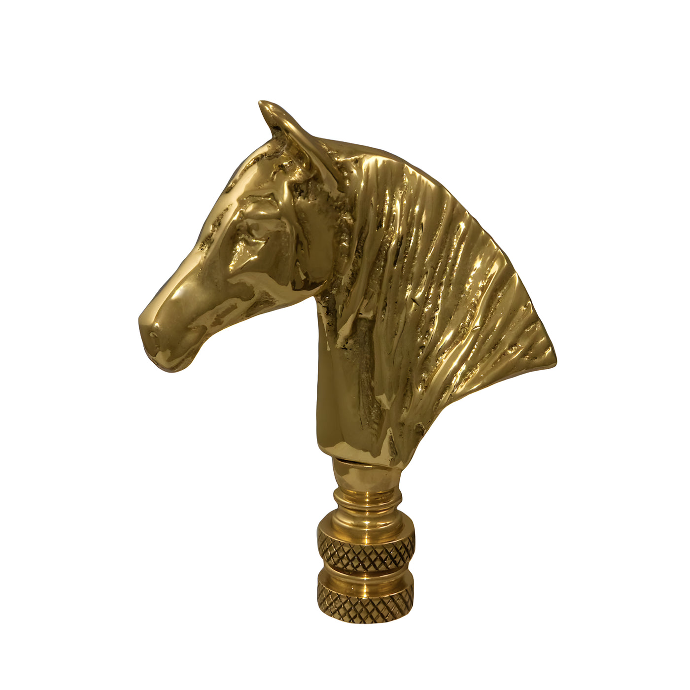 Brass Horse Head Finial
