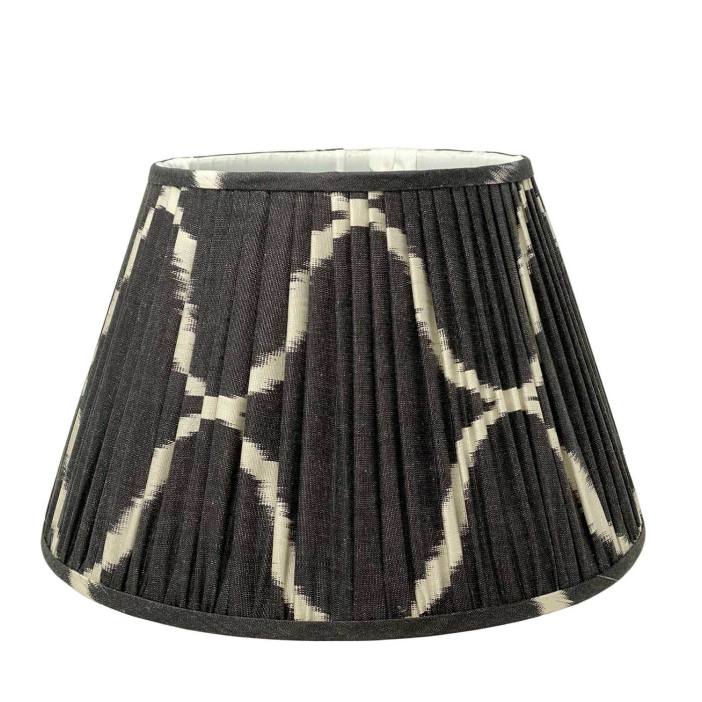 Black and White Ikat Lampshade